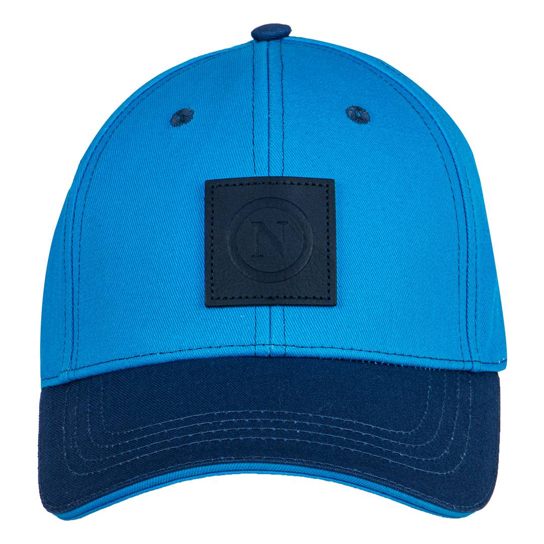 Cappello Baseball Azzurro Patch In Pelle SSC Napoli Napoli Store cappello-baseball-azzurro-patch-in-pelle-ssc-napoli-napoli-store