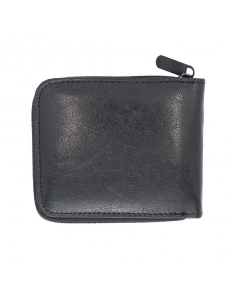 LEATHER BLACK WALLET LOGO SSC NAPOLI