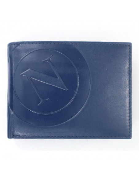 LEATHER BLUE WALLET SSC NAPOLI