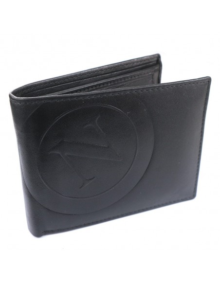 LEATHER BLACK WALLET SSC NAPOLI