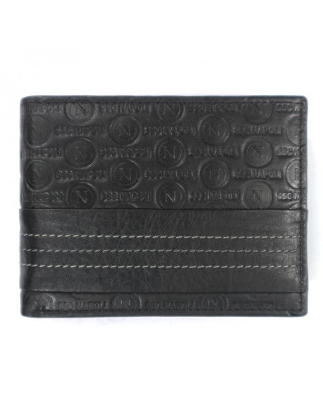 LEATHER BLACK WALLET SSC NAPOLI