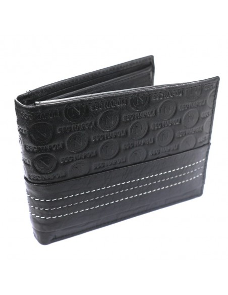 LEATHER BLACK WALLET SSC NAPOLI