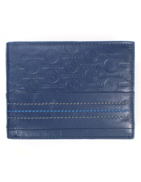 LEATHER BLUE WALLET SSC NAPOLI
