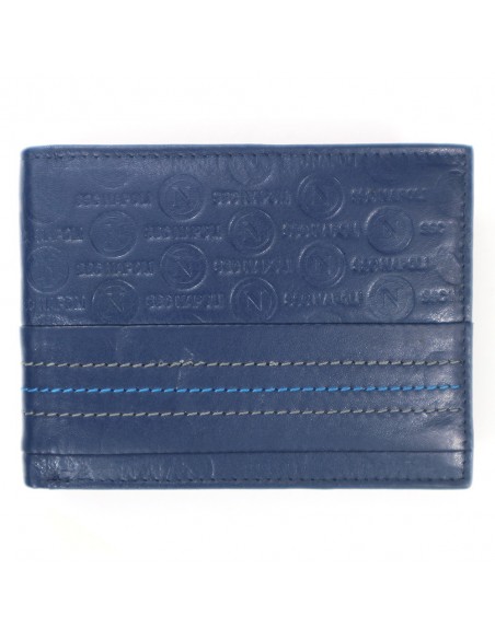 LEATHER BLUE WALLET SSC NAPOLI