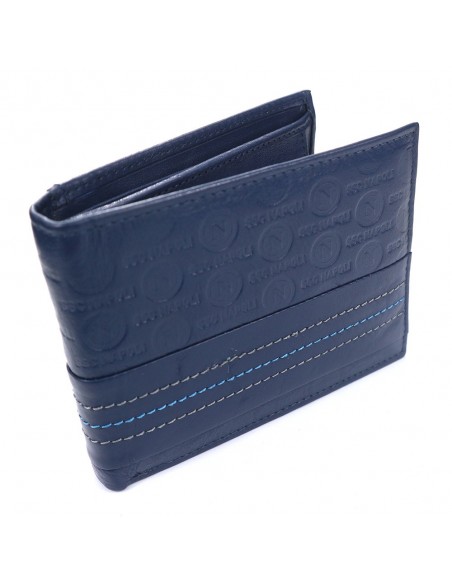 LEATHER BLUE WALLET SSC NAPOLI