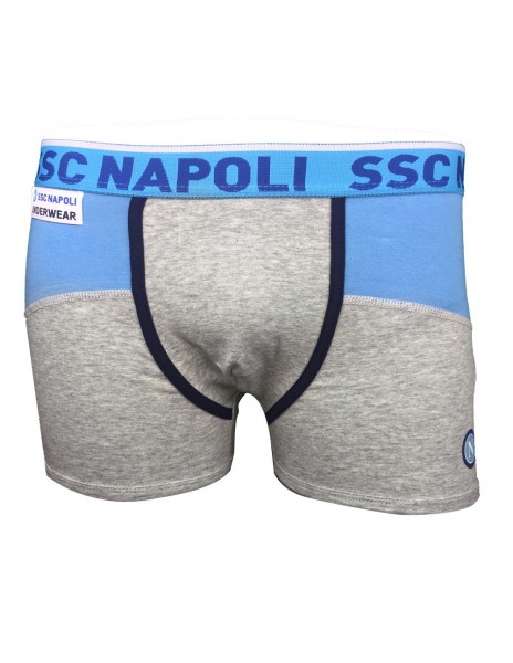 SSC NAPOLI GREY BOXER SHORTS BOY