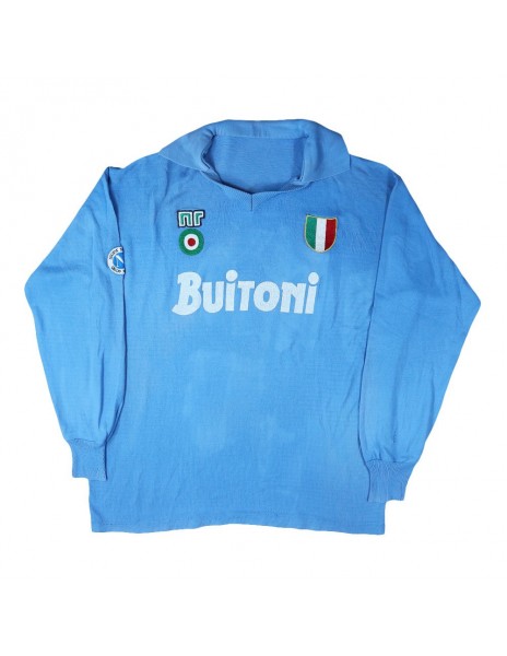 MAGLIA NAPOLI NR AZZURRA BUITONI 1987/1988