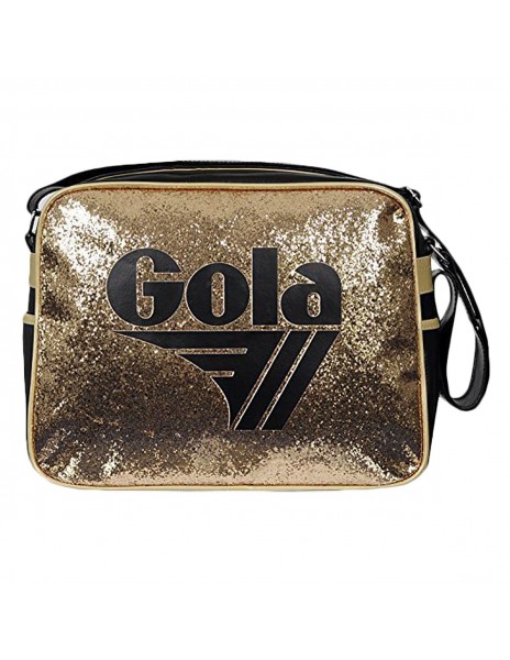 BORSA GOLA GLITTER DUST NERA/ORO