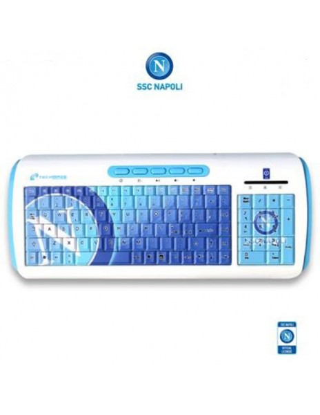 MULTIMEDIA KEYBOARD WHITE/SKY BLUE