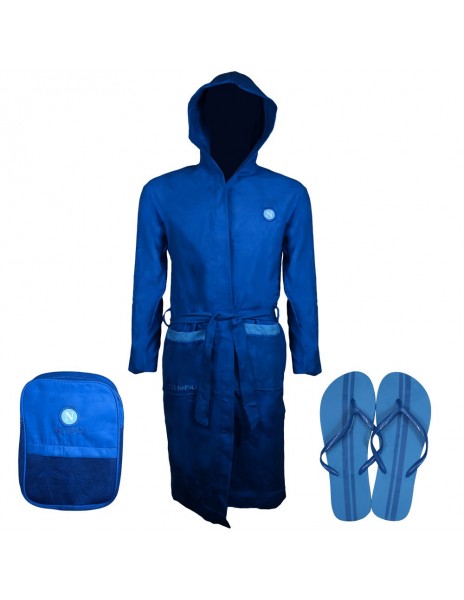 ROYAL BLUE BATHROBE WITH BACKPACK AND FLIP SSC NAPLES
