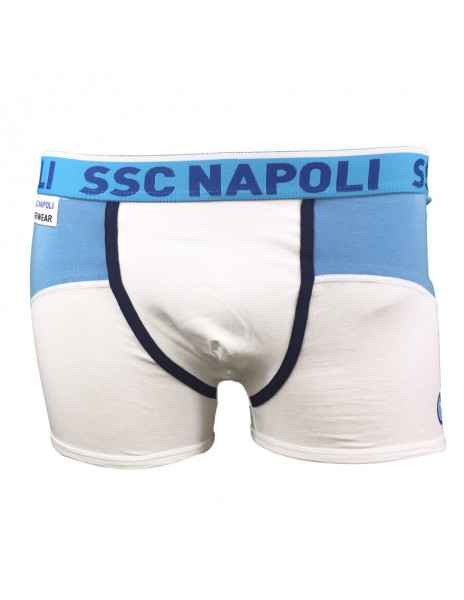 SSC NAPOLI WHITE BOXER SHORTS KID