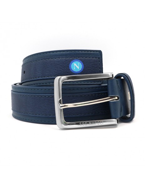 CINTURA IN PELLE NAVY SSC NAPOLI