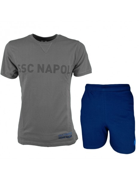 COMPLETO ESTIVO GRIGIO/BLU BAMBINO SSC NAPOLI