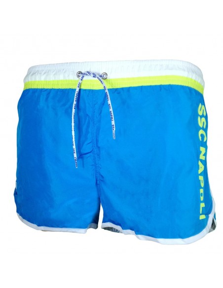 COSTUME AZZURRO/GIALLO BEACH PANT CON INFRADITO BAMBINO SSC NAPOLI