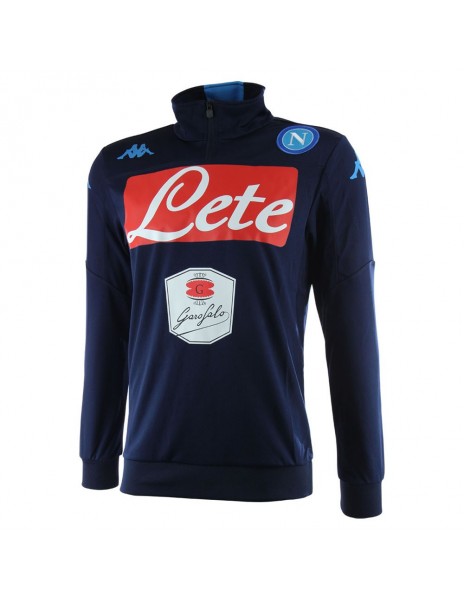 FELPA ALLENAMENTO MEZZA ZIP BLU KAPPA SSC NAPOLI