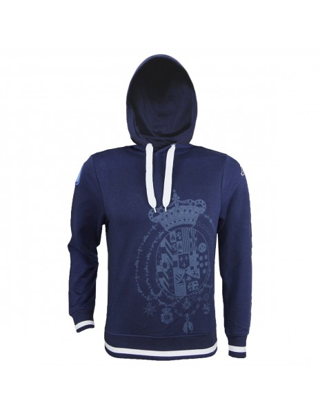 FELPA CON CAPPUCCIO BLU KAPPA KING