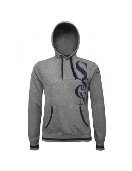 KAPPA SSCN GREY HOODED SWEATSHIRT