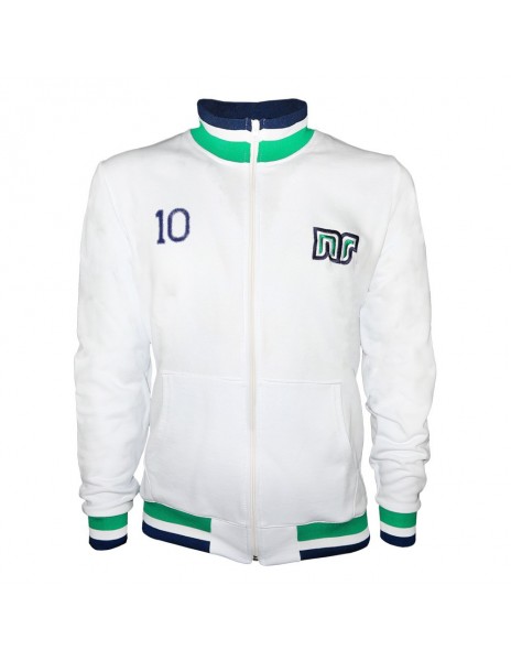 FULL ZIP WHITE SWEATSHIRT ENNERRE