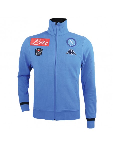 SSC NAPOLI LIGHT BLUE FULL ZIP SWEATSHIRT KAPPA