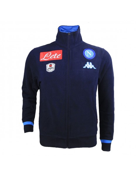 FELPA FULL ZIP BLU KAPPA