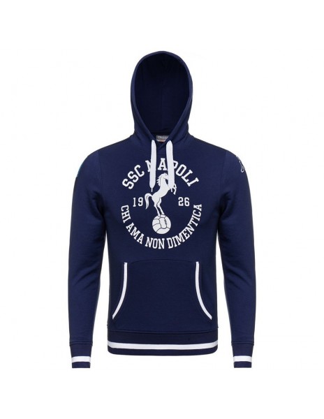 SSC NAPOLI BLUE HOODED SWEATSHIRT