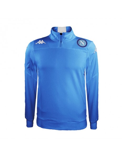 SSC NAPOLI LIGHT BLUE HALF ZIP KAPPA SWEATSHIRT