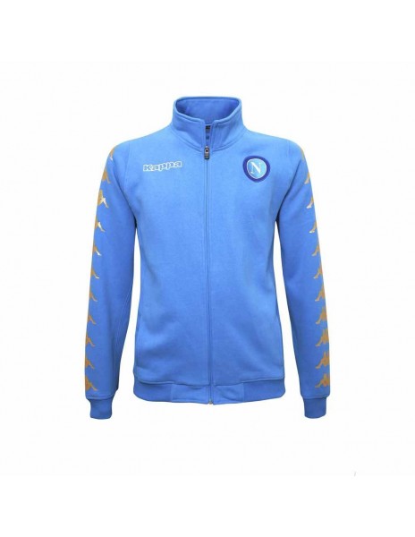 SSC NAPOLI LIGHT BLUE FULL ZIP SWEATSHIRT KAPPA