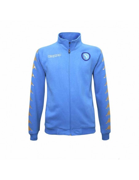 SSC NAPOLI LIGHT BLUE FULL ZIP SWEATSHIRT KAPPA