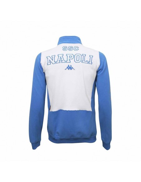 SSC NAPOLI LIGHT BLUE FULL ZIP SWEATSHIRT KAPPA