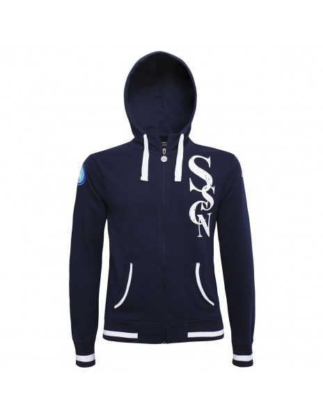 KAPPA FULL ZIP BLUE HOODED SWEATSHIRT