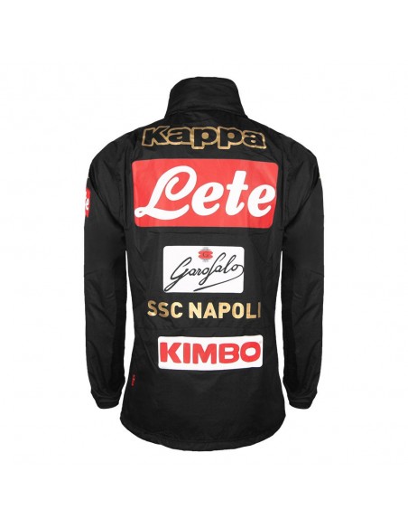 SSC NAPOLI BLACK RAIN JACKET