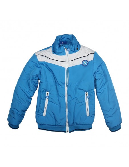 SSC NAPOLI HOODED JACKET LIGHT BLUE FOR KIDS