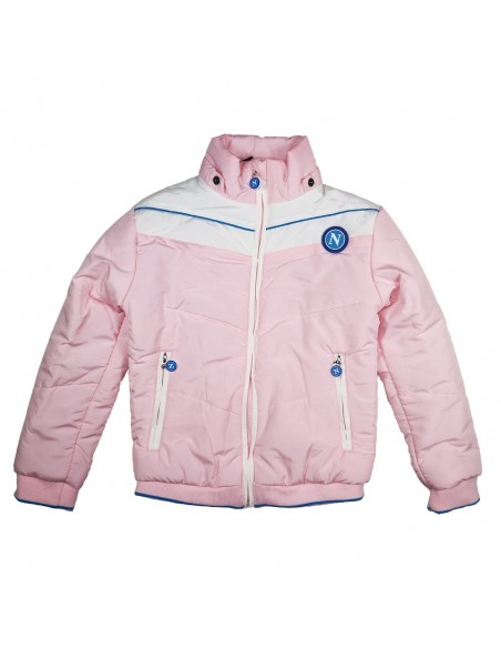 GIACCA CON CAPPUCCIO ROSA BAMBINO SSC NAPOLI