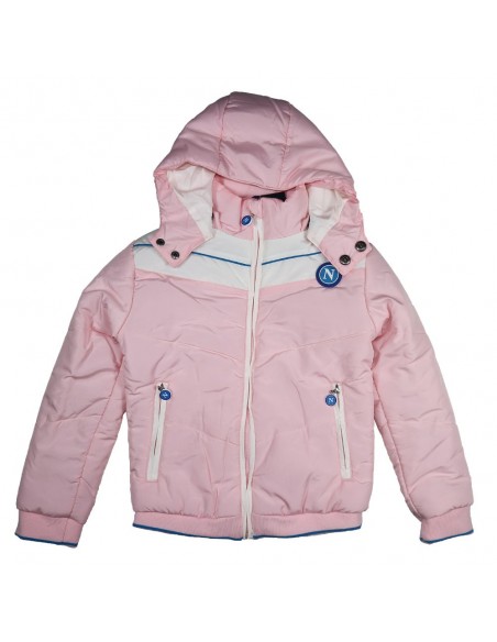 GIACCA CON CAPPUCCIO ROSA NEONATO SSC NAPOLI