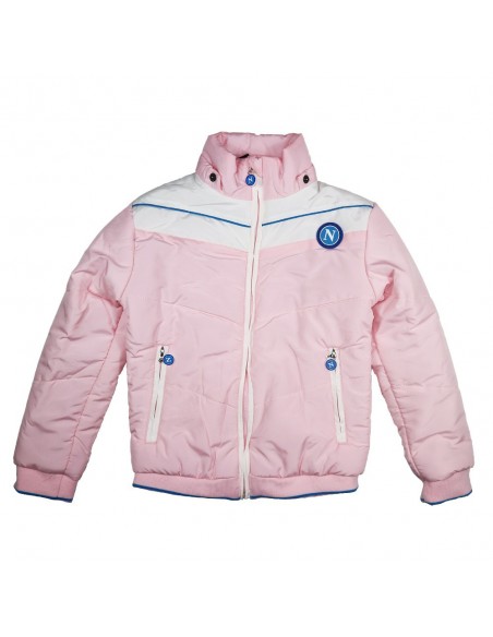SSC NAPOLI HOODED JACKET PINK FOR NEWBORNS