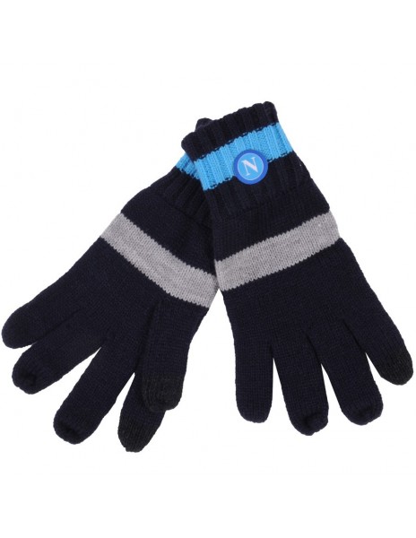 SSC NAPOLI BLUE AND GREY TOUCH SREEN GLOVES