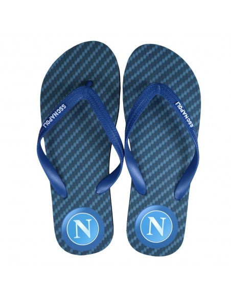 SSC NAPOLI BLACK/BLUE FLIP FLOP