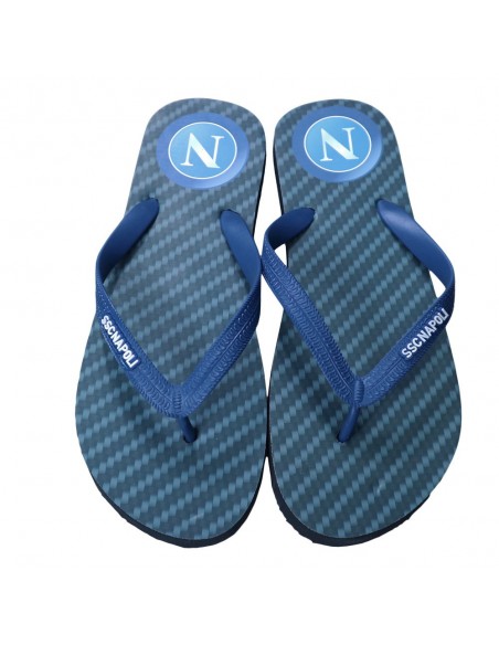 SSC NAPOLI BLACK/BLUE FLIP FLOP