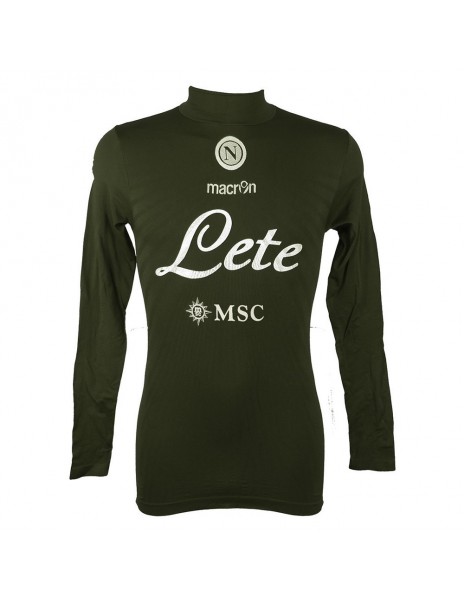 MAGLIA A COMPRESSIONE ML VERDE MILITARE LUPETTO SSC NAPOLI