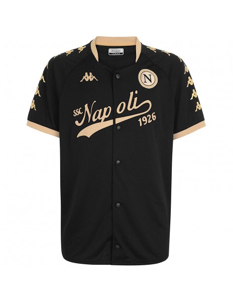 SSC NAPOLI SHIRT BASEBALL 1926  BLACK