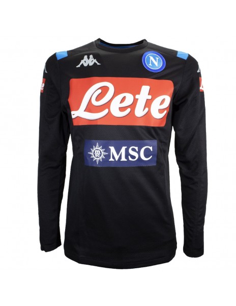 SSC NAPOLI TRAINING T-SHIRT ML BLACK 19/20