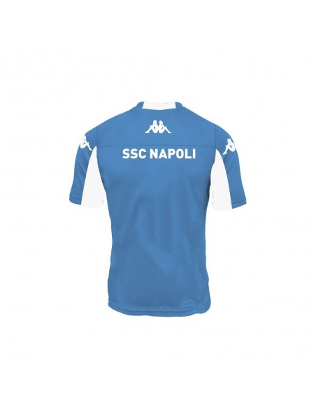 SSC NAPOLI LIGHT BLUE SLEEVES HALF TECHNICAL SHIRT 2015/2016