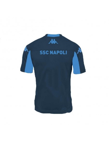 SSC NAPOLI BLUE SLEEVES HALF TECHNICAL SHIRT 2015/2016