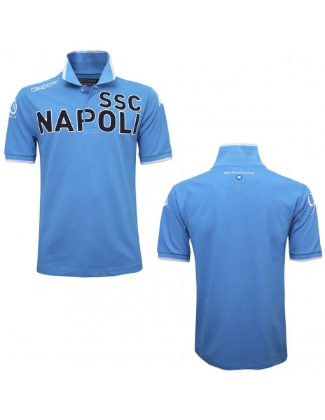 SSC NAPOLI POLO LIGHT BLUE ANNIVERSARY