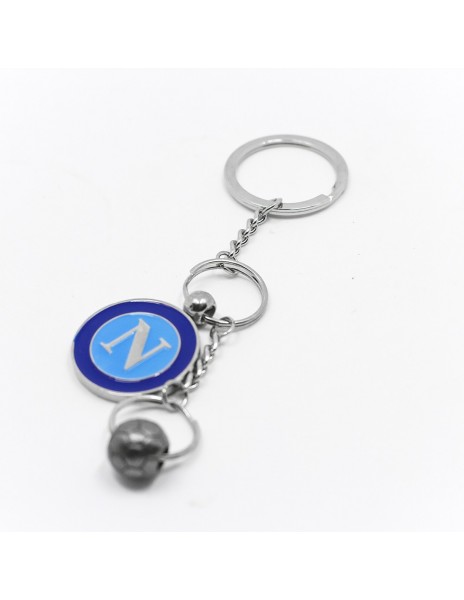 KEYRING BALL AND LOGO SSC NAPOLI