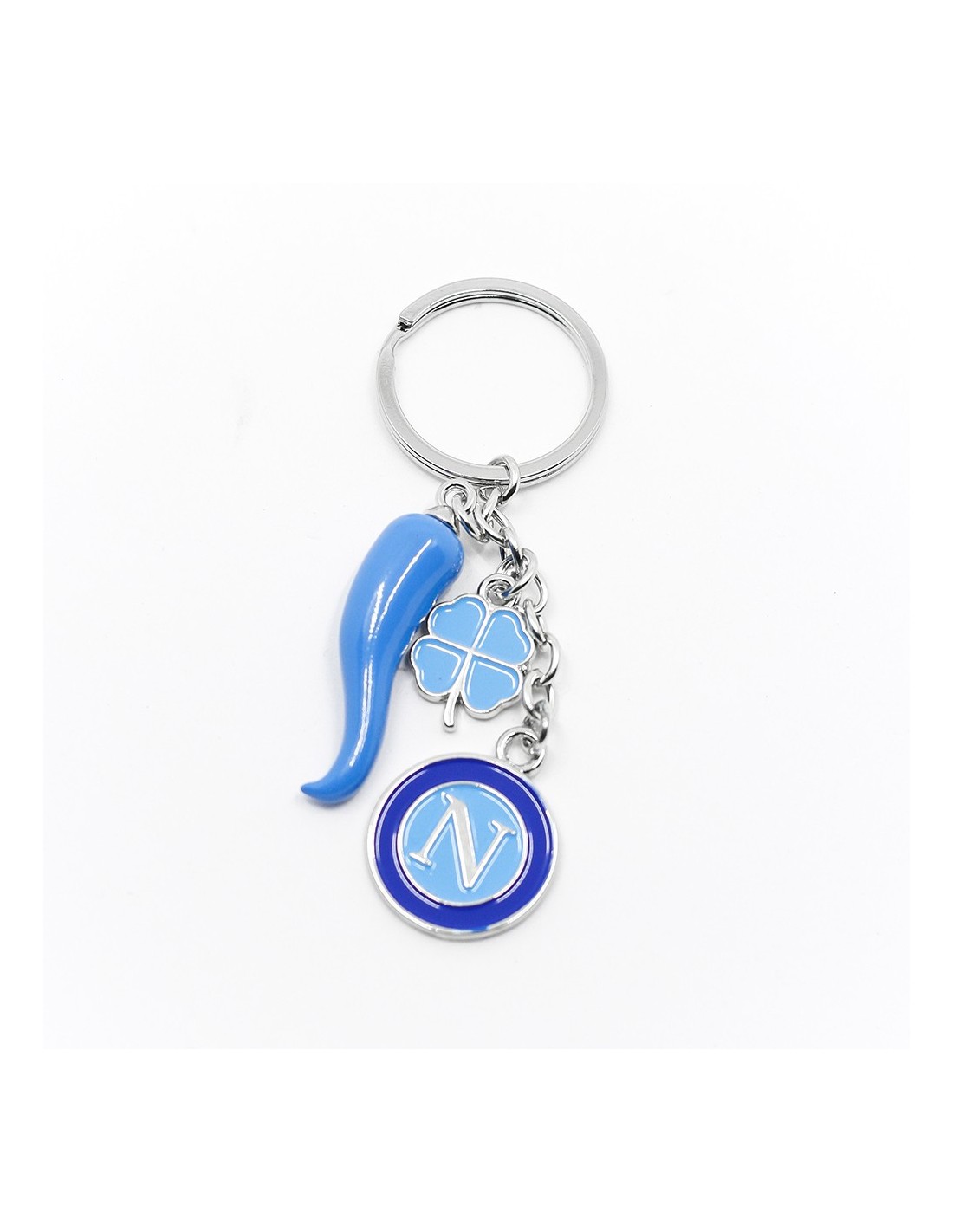 P/chiavi metallo 108x45x16mm quadrifoglio Keychain