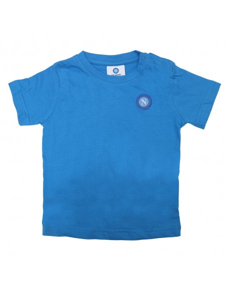 SALOPETTE CON T-SHIRT BLU NEONATO SSC NAPOLI