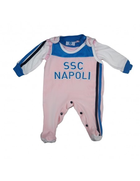 SALOPETTE CON T-SHIRT ROSA CINIGLIA SSC NAPOLI