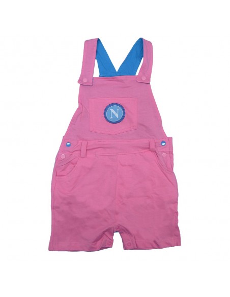 SALOPETTE CON T-SHIRT ROSA NEONATA SSC NAPOLI