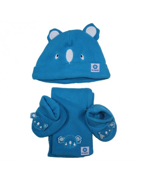 SET CAPPELLINO SCIARPA SCARPINE AZZURRO SSC NAPOLI